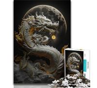 1000 Piece Jigsaw Puzzle for Adults And Teenagers Brave Dragon 1000 Piece Jigsaw,for Educational Game Challenge Toy Deal As Gifts for The Whole Family 75x50cm