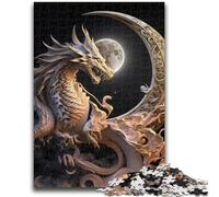 1000 Piece Jigsaw Puzzle for Adults And Teenagers Brave Dragon Help The Brain Exercise Addictive Toys to Cultivate Patience Suitable for Couples 50x75cm