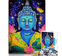 1000 Piece Jigsaw Puzzle for Adults And Teenagers Buddha Statues,Family Game Stress Reliever Difficult Challenge Suitable for Couples (38x26cm)