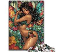 1000 Piece Jigsaw Puzzle for Adults And Teenagers Butterfly Fairy 1000 Pieces for Teenagers,Quiz Game for Is Ideal As A Gift for The Whole Family (38x26cm)
