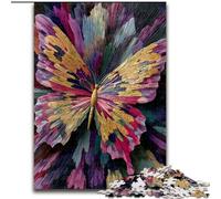 1000 Piece Jigsaw Puzzle for Adults And Teenagers Butterfly Oil Painting, Educational Games Home Decoration Suitable for Desktop Decoration (Size 50x75cm)