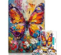 1000 Piece Jigsaw Puzzle for Adults And Teenagers Butterfly Oil Painting Puzzles for Teenagers,for Educational Game Challenge Toy Birthday Present, Gifts, Wall Art (size 38x26cm)