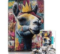 1000 Piece Jigsaw Puzzle for Adults And Teenagers Camel Art,Challenging Game And Family Play with Matching Poster And Trivia Sheet (38x26cm)