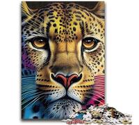 1000 Piece Jigsaw Puzzle for Adults And Teenagers Cheetah Pop Art Animal for 14+ Difficult to Complete But Fun And Humorous Birthday Gift 26x38cm