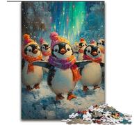 1000 Piece Jigsaw Puzzle for Adults And Teenagers Christmas Penguin Educational Games Home Decoration Educational Game for Birthday, Chrismas 50x75cm