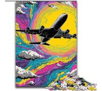 1000 Piece Jigsaw Puzzle for Adults And Teenagers Color Plane Educational Games Home Decoration Educational Game for Birthday, Chrismas 26x38cm
