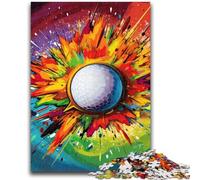 1000 Piece Jigsaw Puzzle for Adults And Teenagers Colorful Golf 1000 Pieces for Adults,Staycation Kill Time with Fully Interlocking Randomly Shaped Pieces (50x75cm)