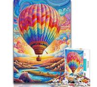 1000 Piece Jigsaw Puzzle for Adults And Teenagers Colorful Hot Air Balloons Puzzles for Teenagers,Brain Teaser - Birthday Gift for Men 26x38cm