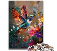 1000 Piece Jigsaw Puzzle for Adults And Teenagers Colorful Hummingbird Help The Brain Exercise Addictive Toys to Cultivate Patience Wall Decoration 50x75cm