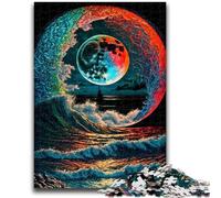 1000 Piece Jigsaw Puzzle for Adults And Teenagers Colorful Waves for Age 14+ Intellectual Game Christmas Birthday Gifts 50x75cm