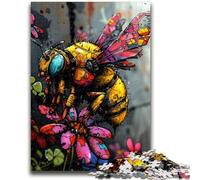 1000 Piece Jigsaw Puzzle for Adults And Teenagers Colourful Bees Educational Family Game Is Ideal As Gifts for The Whole Family for 14+ 50x75cm