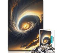 1000 Piece Jigsaw Puzzle for Adults And Teenagers Colourful Fantasy Cosmic Black Hole Puzzles for Teenagers,Suitable for Desktop Decoration for And Age 14 (size 38x26cm)