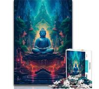 1000 Piece Jigsaw Puzzle for Adults And Teenagers Colourful Graffiti Buddha 1000 Pieces for Adults,for Challenging Toy Game And Family Play (size 75x50cm)