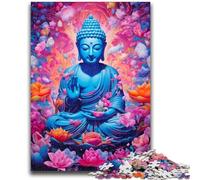 1000 Piece Jigsaw Puzzle for Adults And Teenagers Colourful Graffiti Buddha Teenager Jigsaw,Decompressing Intellectual Educational Toy Birthday Gift (38x26cm)