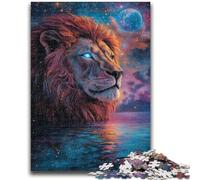 1000 Piece Jigsaw Puzzle for Adults And Teenagers Cosmic Lion Help The Brain Exercise Addictive Toys to Cultivate Patience Wall Decoration 26x38cm