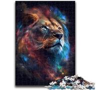 1000 Piece Jigsaw Puzzle for Adults And Teenagers Cosmic Space Lion Family Fun Gifts for Friends And Family for And Age 14 50x75cm