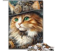 1000 Piece Jigsaw Puzzle for Adults And Teenagers Cowboy Cat Stress Reliever Difficult Challenge Deal As Gifts for The Whole Family (size 50x75cm)