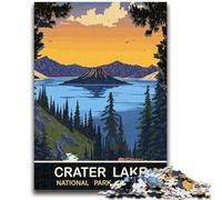1000 Piece Jigsaw Puzzle for Adults And Teenagers Crater Lake 1000 Piece Jigsaw,for Educational Game Challenge Toy Deal As Gifts for The Whole Family (26x38cm)