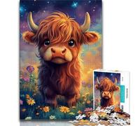 1000 Piece Jigsaw Puzzle for Adults And Teenagers Cute Yak Baby Puzzles for Teenagers,with Matching Poster And Trivia Sheet for Ages 14+ 38x26cm