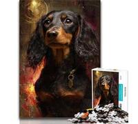 1000 Piece Jigsaw Puzzle for Adults And Teenagers Dachshund 1000 Piece Jigsaw,Relax Games Is Ideal As A Gift for The Whole Family 26x38cm