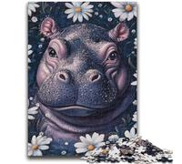 1000 Piece Jigsaw Puzzle for Adults And Teenagers Daisy And Hippo Puzzles,Educational Games DIY Toys Great Gifts And Toys (50x75cm)