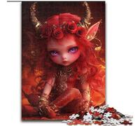 1000 Piece Jigsaw Puzzle for Adults And Teenagers Devil Little Dragon Girl, Brain Teaser For Wall Decoration Unique Birthday And Xmas Gifts for for Age 14 (Size 26x38cm)