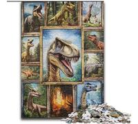 1000 Piece Jigsaw Puzzle for Adults And Teenagers Dinosaur Collage Stress Reliever Difficult Challenge Deal As Gifts for The Whole Family (size 50x75cm)