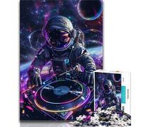 1000 Piece Jigsaw Puzzle for Adults And Teenagers DJ Astronaut Adult Puzzles,Game Toys Every Piece Is Unique - Challenging Family Fun Game (size 75x50cm)