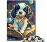 1000 Piece Jigsaw Puzzle for Adults And Teenagers Dog Reading A Book 1000 Piece Jigsaw,Relax Games Is Ideal As A Gift for The Whole Family (50x75cm)