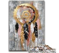 1000 Piece Jigsaw Puzzle for Adults And Teenagers Dream Catcher Oil Painting Teenager Jigsaw,with Matching Poster And Trivia Sheet for And Age 14 Years Up (75x50cm)