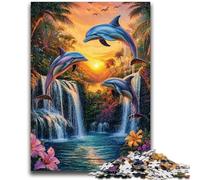 1000 Piece Jigsaw Puzzle for Adults And Teenagers Dream Dolphin 1000 Piece Puzzle,Educational Stress Relief Toy Gifts for Friends And Family (50x75cm)