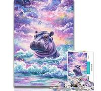 1000 Piece Jigsaw Puzzle for Adults And Teenagers Dream Hippo Puzzles,Challenging Game Gifts for Is Ideal As A Gift for The Whole Family 26x38cm