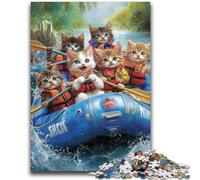 1000 Piece Jigsaw Puzzle for Adults And Teenagers Drifting Cat for And from 14 Years And over Play Toys Because It Is Ideal As A Gift for The Whole Family 38x26cm