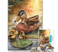 1000 Piece Jigsaw Puzzle for Adults And Teenagers Duck Teenager Jigsaw,Birthday Gift Idea for Adults, Family Game And Hobby 26x38cm