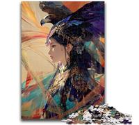 1000 Piece Jigsaw Puzzle for Adults And Teenagers Eagle And Girl for And from 14 Years And over Play Toys Because It Is Ideal As A Gift for The Whole Family 38x26cm