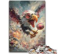 1000 Piece Jigsaw Puzzle for Adults And Teenagers Eagle Eating Lollipop for And 14 Years And over Impossible Game Christmas Birthday Gift 50x75cm
