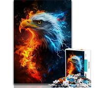 1000 Piece Jigsaw Puzzle for Adults And Teenagers Eagles of Ice And Fire Teenager Puzzles,Family Educational Games Home Decoration Gift (size 38x26cm)