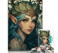 1000 Piece Jigsaw Puzzle for Adults And Teenagers Elf Girl 1000 Piece Jigsaw,for Educational Game Challenge Toy Deal As Gifts for The Whole Family 38x26cm