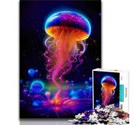 1000 Piece Jigsaw Puzzle for Adults And Teenagers Enchanted Jellyfish 1000 Pieces for Teenagers,learning Educational Is Ideal As A Gift for The Whole Family (size 75x50cm)