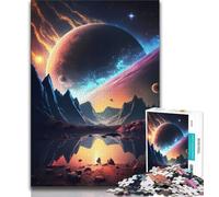 1000 Piece Jigsaw Puzzle for Adults And Teenagers Extraterrestrial Oasis Teenager Jigsaw,Fun Present & Activity for Home,Toy for Rainy Days 38x26cm