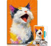 1000 Piece Jigsaw Puzzle for Adults And Teenagers Fantasy Art Cat,learning Educational Is Ideal As A Gift for The Whole Family 75x50cm