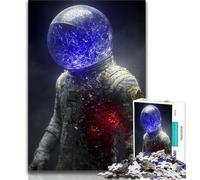 1000 Piece Jigsaw Puzzle for Adults And Teenagers Fantasy Astronaut Puzzles for Teenagers,with Matching Poster And Trivia Sheet for Ages 14+ 38x26cm