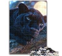 1000 Piece Jigsaw Puzzle for Adults And Teenagers Fantasy Black Panther Puzzles for Teenagers,with Matching Poster And Trivia Sheet for Ages 14+ (26x38cm)