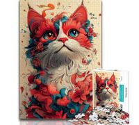 1000 Piece Jigsaw Puzzle for Adults And Teenagers Fantasy Cat Puzzles for Adults,Relax Games Is Ideal As A Gift for The Whole Family (size 75x50cm)