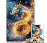 1000 Piece Jigsaw Puzzle for Adults And Teenagers Fantasy Chinese Dragon 1000 Piece Jigsaw,Relax Games Is Ideal As A Gift for The Whole Family 26x38cm