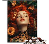 1000 Piece Jigsaw Puzzle for Adults And Teenagers Fantasy Flower Girl, Elephant Toy Intellectual Game Birthday Present, Gifts, Wall Art for Ages 14+ 26x38cm