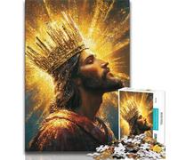 1000 Piece Jigsaw Puzzle for Adults And Teenagers Fantasy Jesus,Challenging Game And Family Play with Matching Poster And Trivia Sheet (38x26cm)