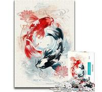 1000 Piece Jigsaw Puzzle for Adults And Teenagers Fantasy Koi 1000 Pieces for Adults,for Challenging Toy Game And Family Play (size 75x50cm)