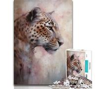 1000 Piece Jigsaw Puzzle for Adults And Teenagers Fantasy Leopard,Learning Educational Toys Family Games Enhance Love between Couples 38X26CM