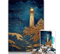 1000 Piece Jigsaw Puzzle for Adults And Teenagers Fantasy Lighthouse Teenager Jigsaw,Fun Present & Activity for Home,Toy for Rainy Days 38x26cm